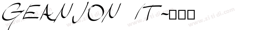 GEANJON IT字体转换